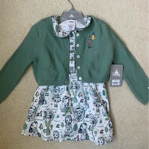 Disney Baby Princess Dress and Cardigan